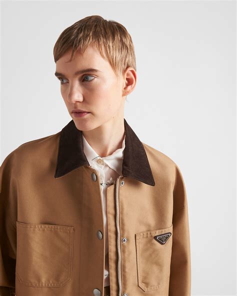 prada oversized canvas jacket
